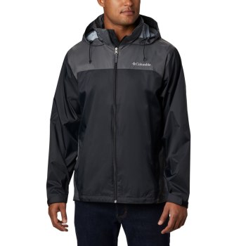 Columbia Muške Jakne - Glennaker Lake Rain Crne Tamno Sive | QVCY-14239